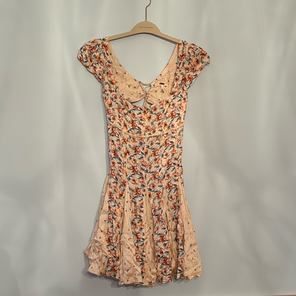 Free People S floral mini dress